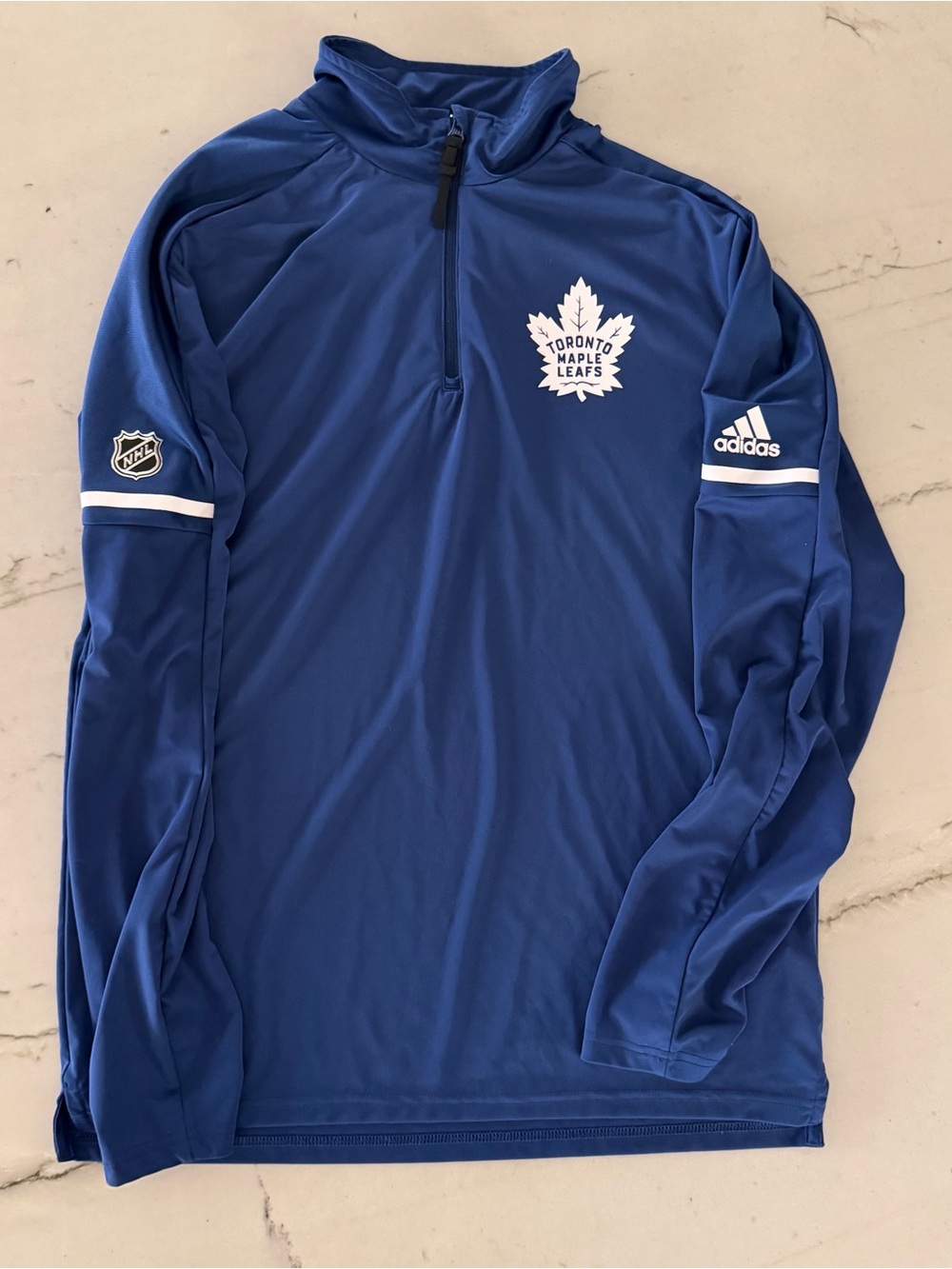 Adidas Toronto Maple Leafs Classic Zip Track Jacket Blue White Size Medium NHL